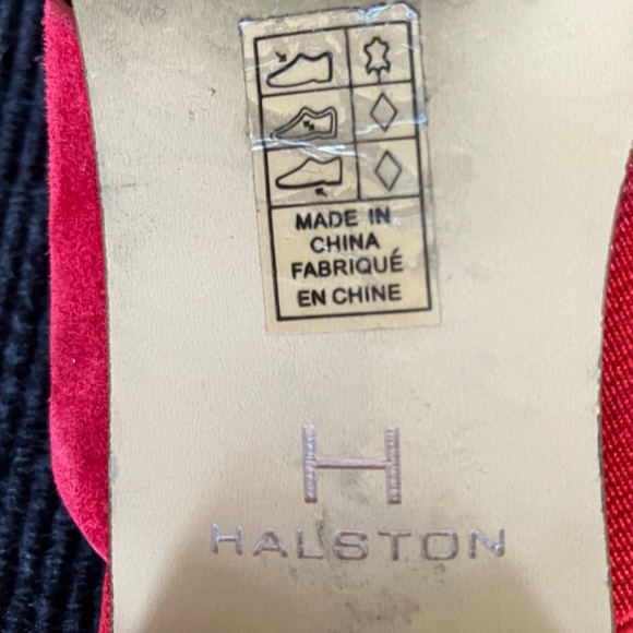 Two (2) pair Halston summer slide sandals - leather suede - Picture 5 of 10